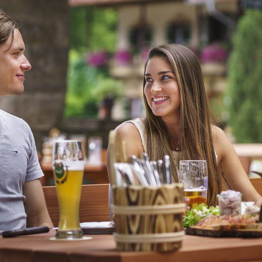 Biergarten Bayrischzell, © Dietmar Denger