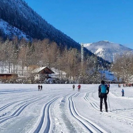 Einstieg Langlaufloipe wenige Minuten vom Haus entfernt, &copy; im-web.de/ Kur- und Tourist-Info Bayrischzell