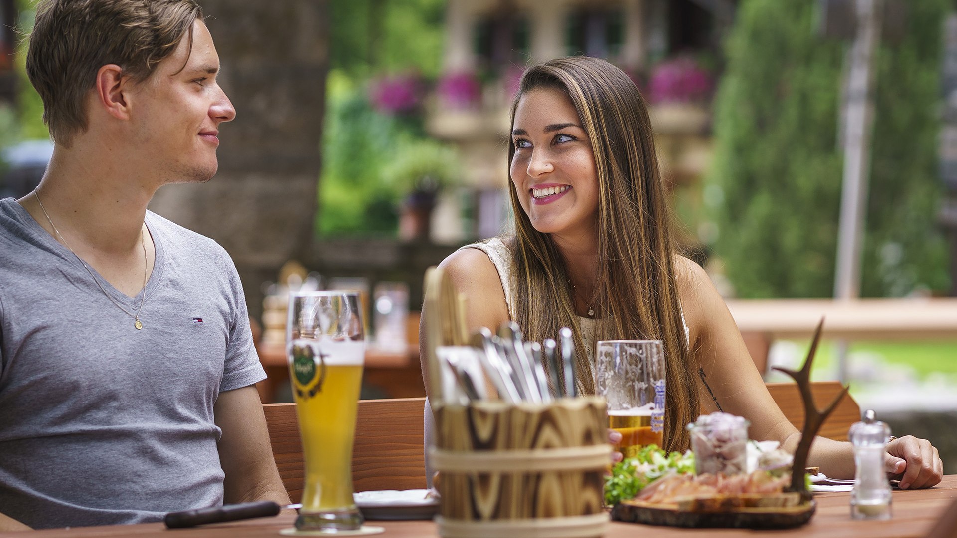 Biergarten Bayrischzell, © Dietmar Denger