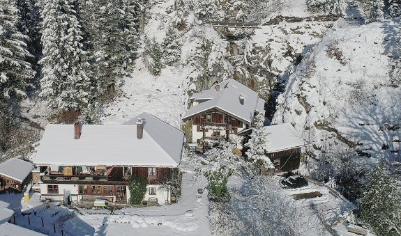 Die Tannermühle im Winter, © TypoMedia Die Tannermühle im Winter, © TypoMedia